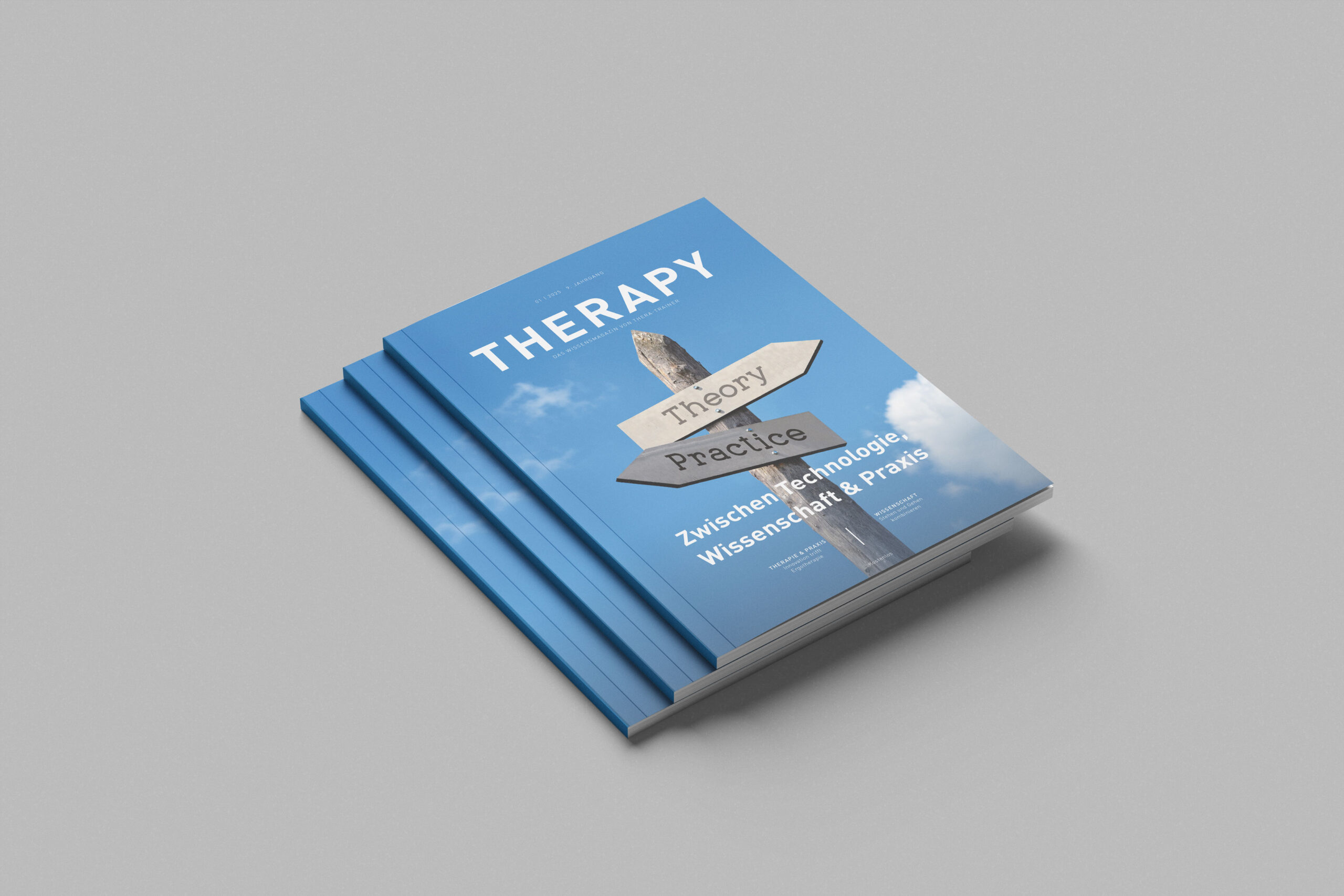 Modern gestaltetes Kunden- und Partnermagazin für THERA-Trainer